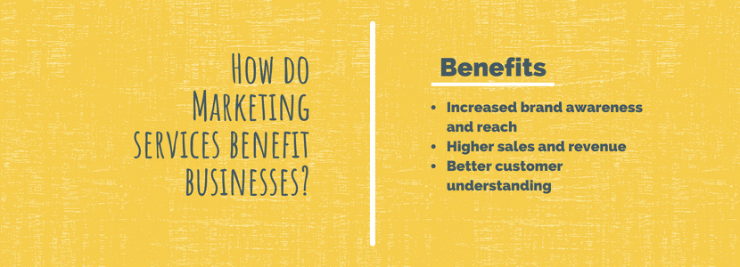 Marketing service benefits