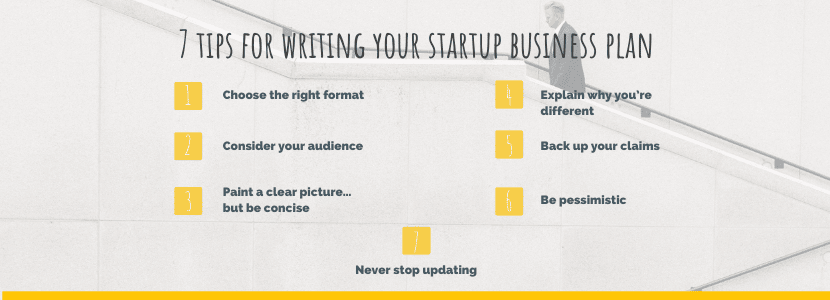 7 tips for writing your startup business plan