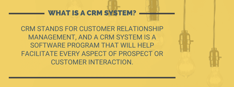 What is a CRM system
