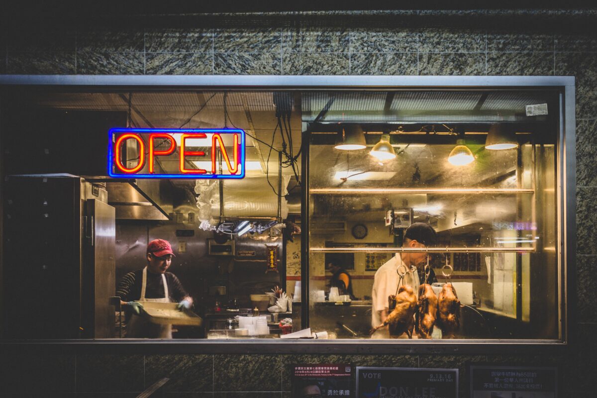 small business open sign