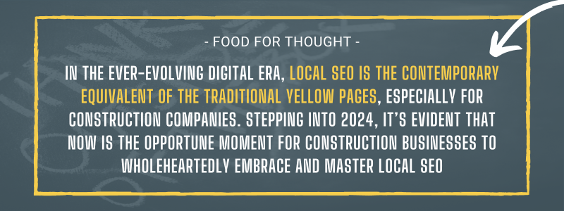Local SEO is the contemporary equivalent of the traditional yellow pages