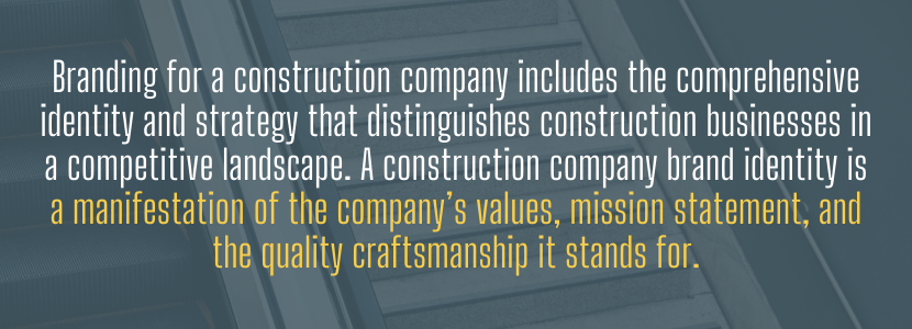 The brand identity of a construction company is a manifestation of its values, mission statement, and commitment to quality craftsmanship.